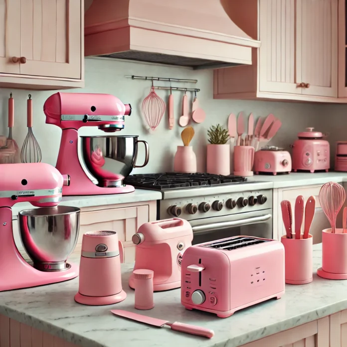 pink kitchen gadgets
