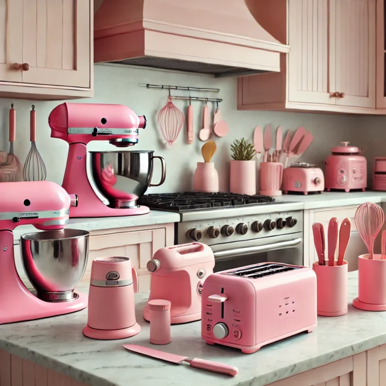 pink kitchen gadgets
